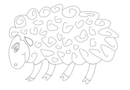 Sheep Vector Coloring