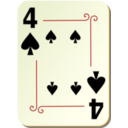 Ornamental Deck 4 Of Spades