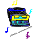 download Acordion Colombiano clipart image with 180 hue color