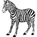 download Zebra clipart image with 90 hue color