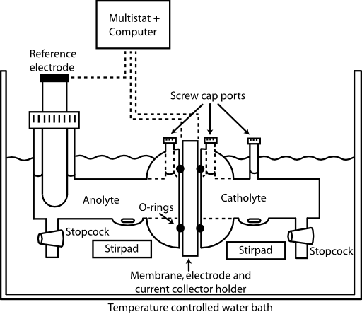 Glass Fuel Cell Schematic