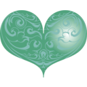 download Red Heart clipart image with 270 hue color