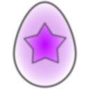 download Easter Egg Star clipart image with 225 hue color