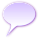 download 3d Rounded Speech Bubble clipart image with 45 hue color