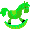 download Toy Horse clipart image with 90 hue color