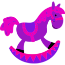 download Toy Horse clipart image with 270 hue color