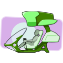 download Aeroscooter clipart image with 90 hue color