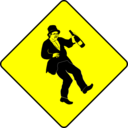 download Caution Drunkard clipart image with 0 hue color