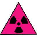 download Nuclear Warning Sign clipart image with 270 hue color