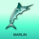 download Marlin clipart image with 315 hue color