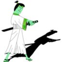 download Samurai clipart image with 90 hue color