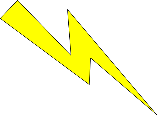 Lightning Yellow With Black Outline