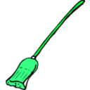 download Broom clipart image with 90 hue color