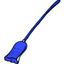 download Broom clipart image with 180 hue color