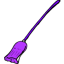 download Broom clipart image with 225 hue color