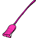 download Broom clipart image with 270 hue color