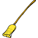 download Broom clipart image with 0 hue color