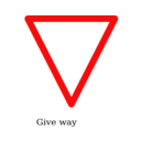 Indian Road Sign Give Way