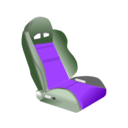 download Racing Seat clipart image with 270 hue color