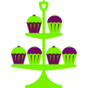 download Jubilee Cake Stand Red clipart image with 90 hue color