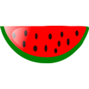 download Watermelon1 clipart image with 0 hue color
