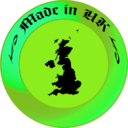 download Made In Uk clipart image with 90 hue color