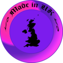 download Made In Uk clipart image with 270 hue color
