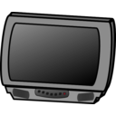 download Television clipart image with 315 hue color