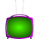 download An Old Tv clipart image with 270 hue color