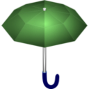 download Umbrella clipart image with 180 hue color