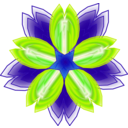 download Five Petalled Flower clipart image with 135 hue color