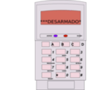 download Teclado De Alarma clipart image with 270 hue color