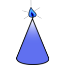 download Bougie clipart image with 180 hue color