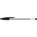 download Black Bic Pen clipart image with 135 hue color