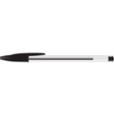 download Black Bic Pen clipart image with 180 hue color