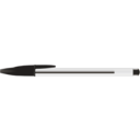 download Black Bic Pen clipart image with 225 hue color