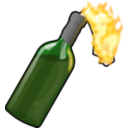 download Molotov Cocktail clipart image with 0 hue color