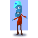 download Cartoon Toffee Guy clipart image with 180 hue color