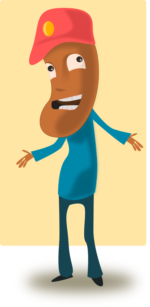 Cartoon Toffee Guy