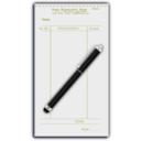 download Pen With Slip clipart image with 180 hue color