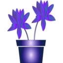 download Flower Icon clipart image with 225 hue color