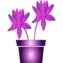 download Flower Icon clipart image with 270 hue color