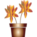 download Flower Icon clipart image with 0 hue color