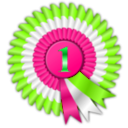 download Rosette clipart image with 90 hue color