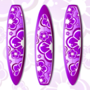 download Surfboard clipart image with 90 hue color