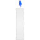 download Candle clipart image with 180 hue color