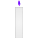 download Candle clipart image with 225 hue color