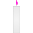 download Candle clipart image with 270 hue color