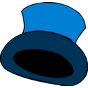 download Simple Hat clipart image with 180 hue color