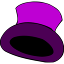 download Simple Hat clipart image with 270 hue color